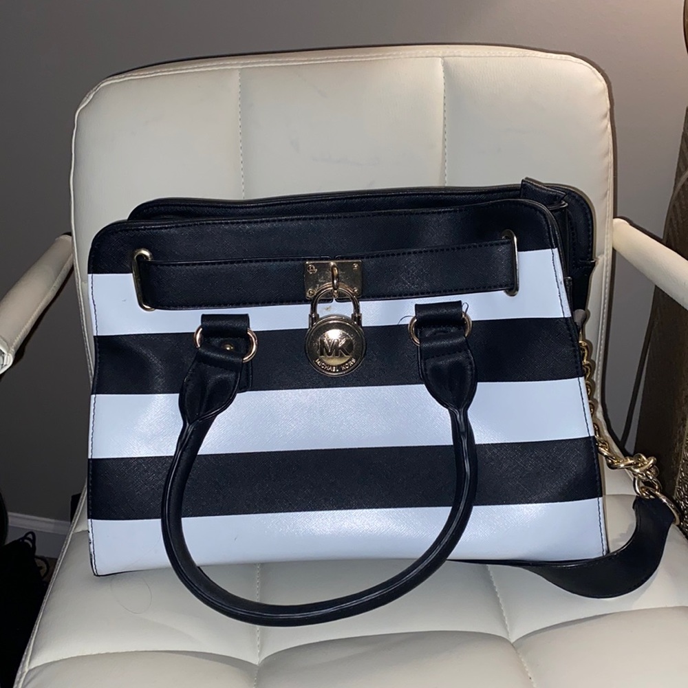 Striped Michael Kors bag